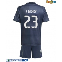 Maglie da calcio Real Madrid Ferland Mendy #23 Seconda Maglia Bambino 2025-26 Manica Corta (+ Pantaloni corti)